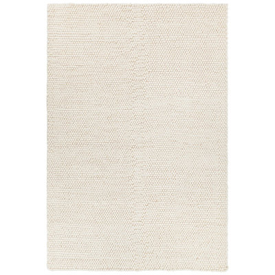 Quina Wool Area Rug in White