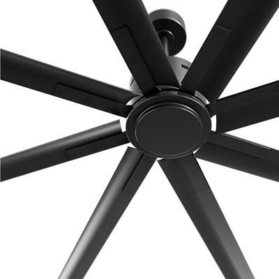 84 Inch Aluminum Alloy Industrial DC Motor Ceiling Fan With Reversible Blades, 6-Speed Remote Control