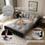 2 Seater Velvet Sofa Bed-126428404