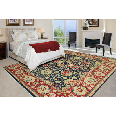 Tapis bleu marine pak-persan Allura