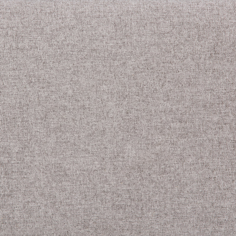 Waverly 48"W Linen Look Traditional Tufted Ottoman Bench with Carved Legs, Cloud Gray