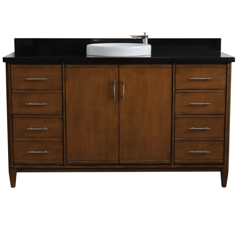 Ensemble de meuble-lavabo simple 61 po Cherine, Noir