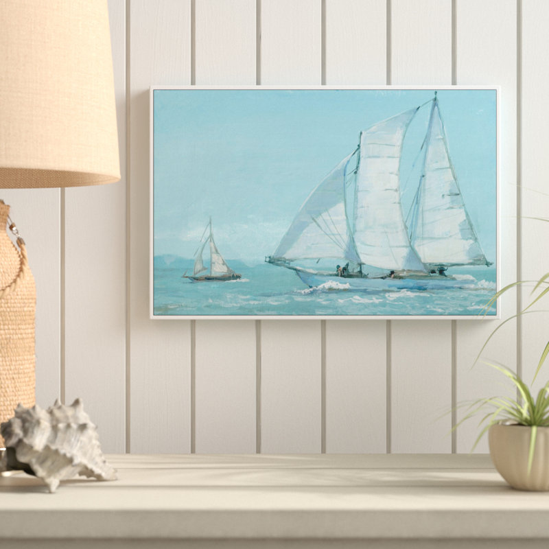 Albaugh «Sailing Boat», reproduction de peinture à l'acrylique sur toile, H 16 po x l 24 po x P 1,5 po