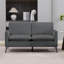Causeuse compacte et confortable en similicuir moderne pour la maison