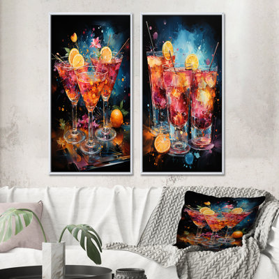 «Cocktail Confetti» - 2 pièces