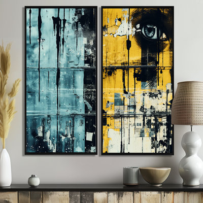 Urban Odyssey Collages II - 2 reproductions d'art moderne sur toile