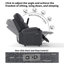 Causeuse inclinable 75,7 po avec console centrale
