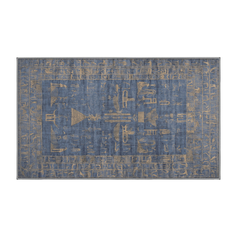 Tapis gris lavable à la machine, Rectangle 8 pi x 10 pi