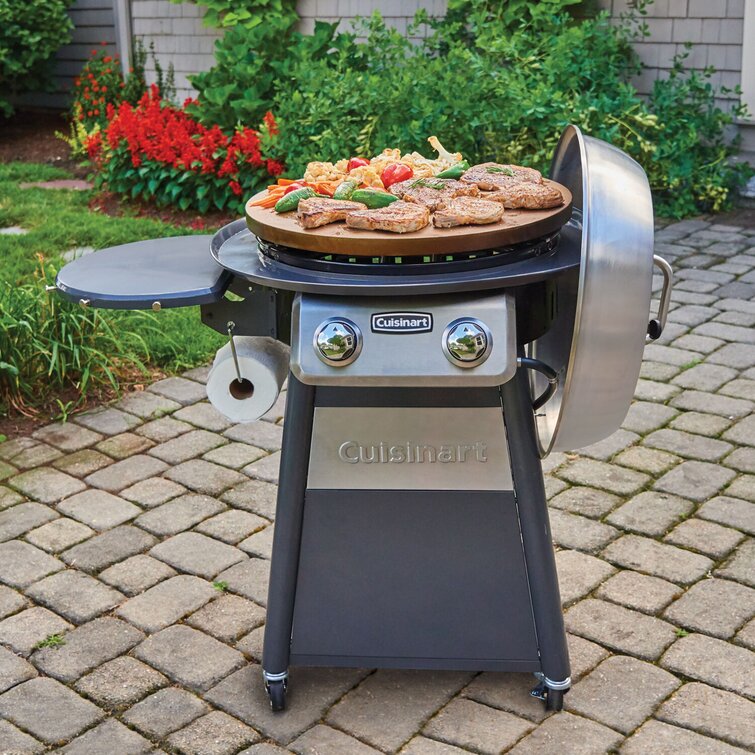 Cuisinart Deluxe Four-Burner Propane Gas Grill with Side Burner 