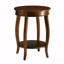 Table d'appoint ronde avec tablette inférieure