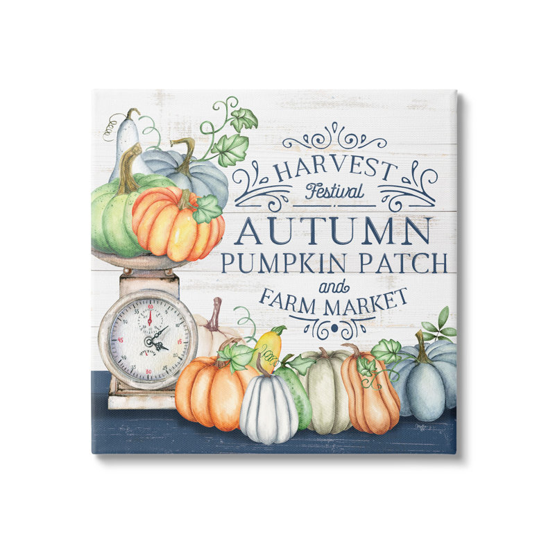 «Autumn Harvest Festival» par Mollie B. - peinture sur toile tendue, H 36 po x l 36 po x P 1,5 po