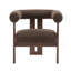 Chaise d'appoint moderne rembourrée avec accoudoirs ronds-718747291
