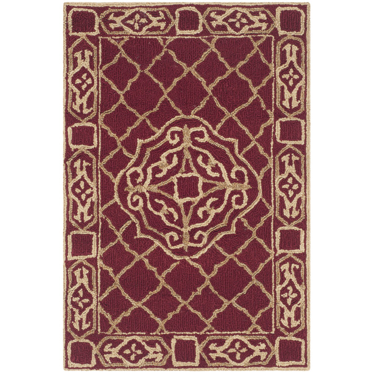 Bibbins Hand Hooked Performance Geometric Rug