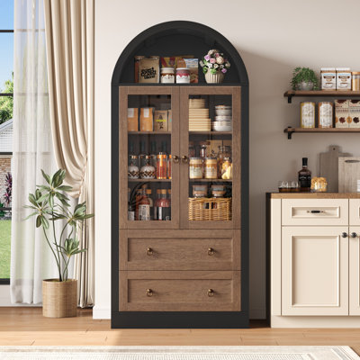 Arvad 69.7" Arched Kitchen Pantry