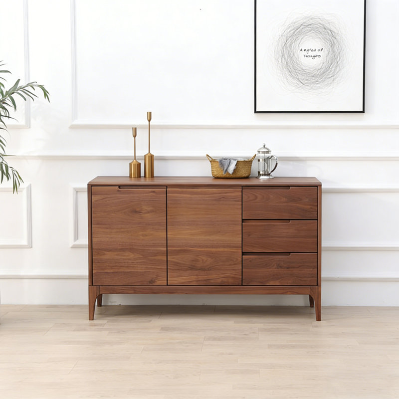 Japanese-Style Double-Door Buffet Table