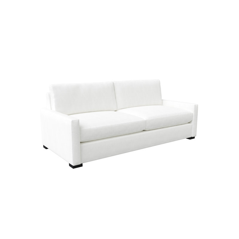 Canapé à accoudoirs carrés 83 po, Revolution® blanc cassé