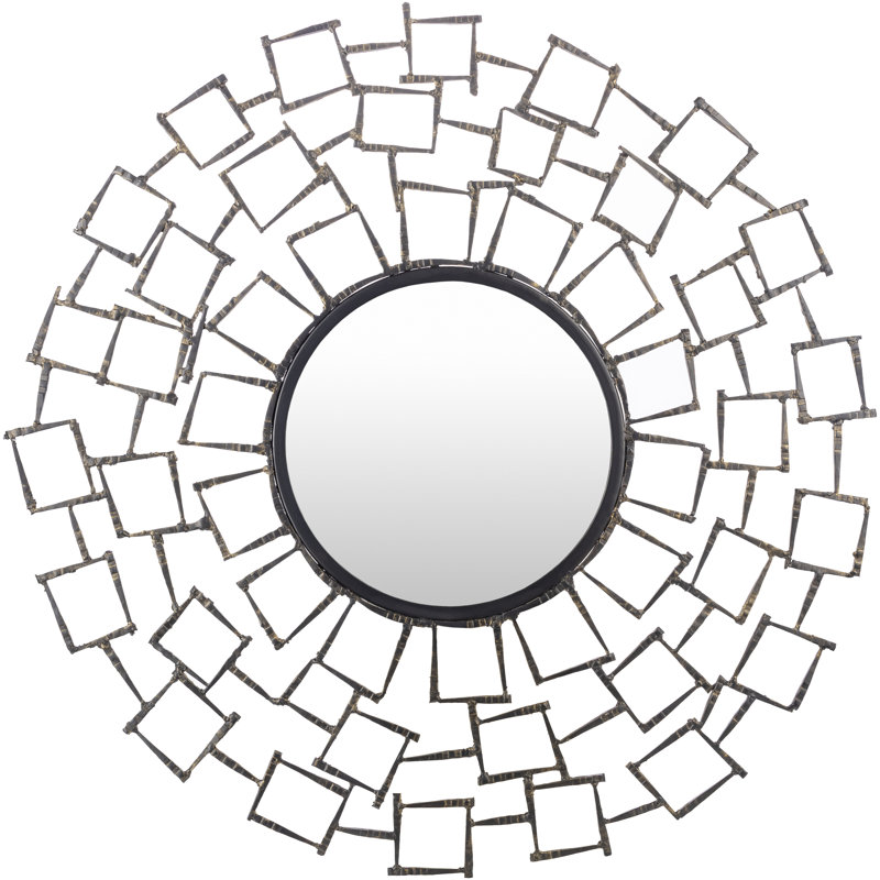Bulah Metal Round Wall Mirror
