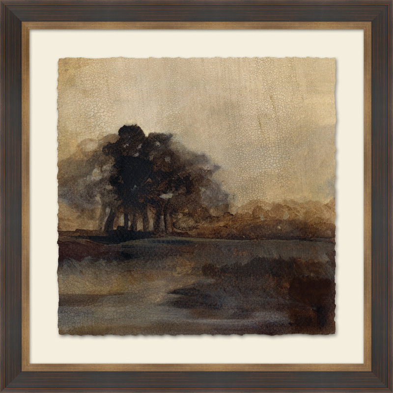 Crackled Reminiscent Countryside III Painting