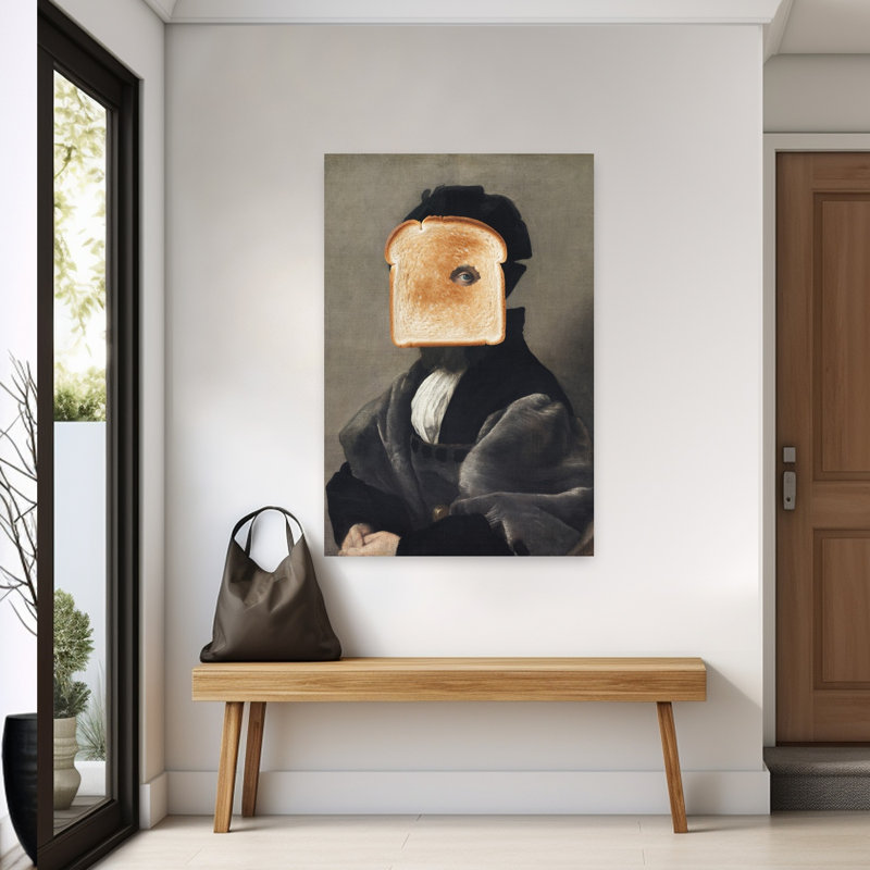 Art mural rétro surréel, 60" H x 40" W