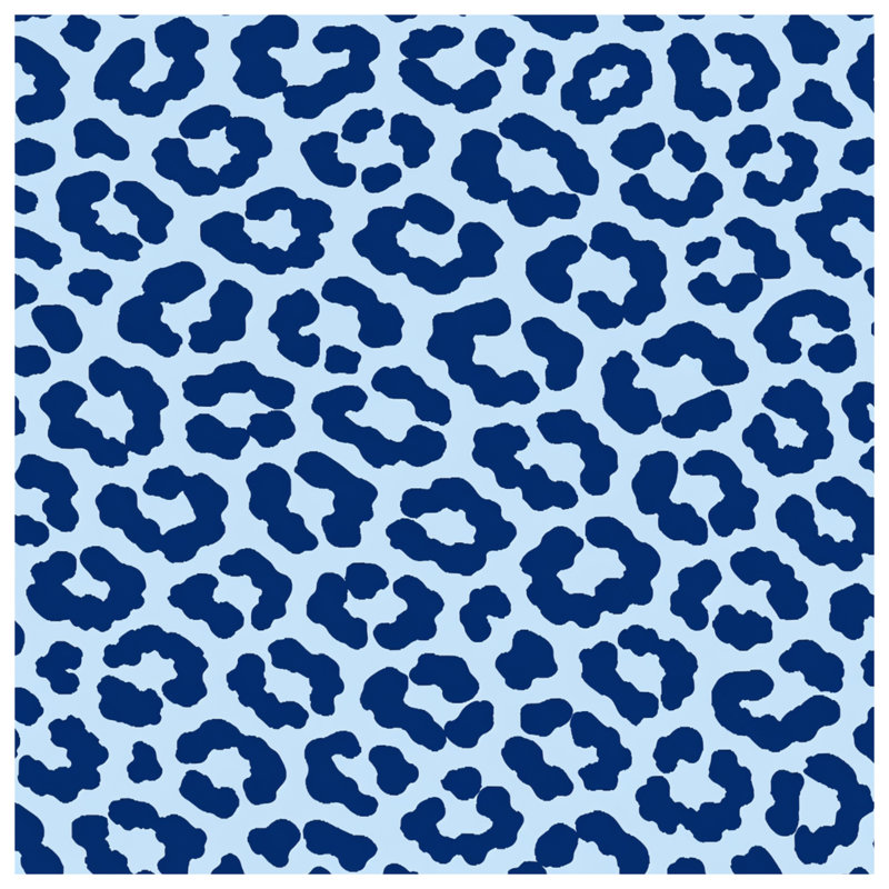 Coussins décoratifs Blue Leopard Spots, 14 X 14 pouces