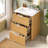 24" Solid Wood Bathroom Vanity Natural