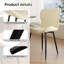 Chaise d'appoint rembourrée Modern (ensemble de 4)-171374286-171374321