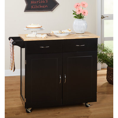 Sammons Solid Wood Top Kitchen Island