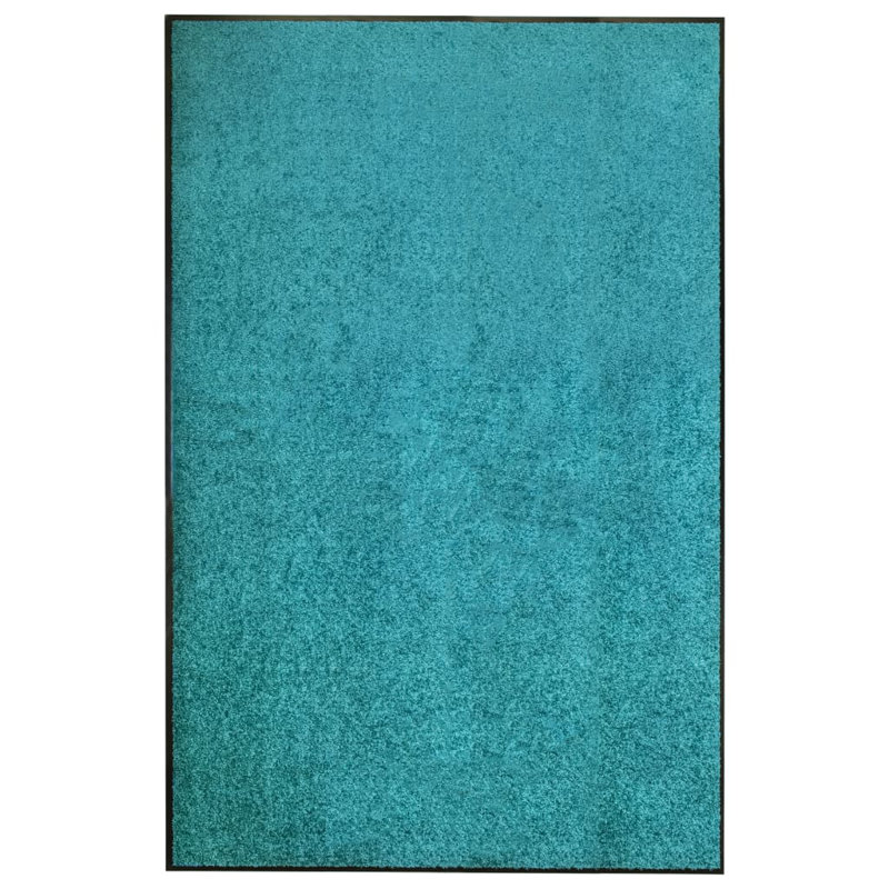 Deirore Non-Slip Indoor / Outdoor Doormat, Cyan, 0.9cm H x 180cm W x 120cm L