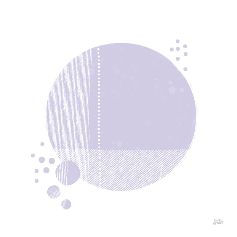 Tribeca I mauve, L 12 po x H 12 po