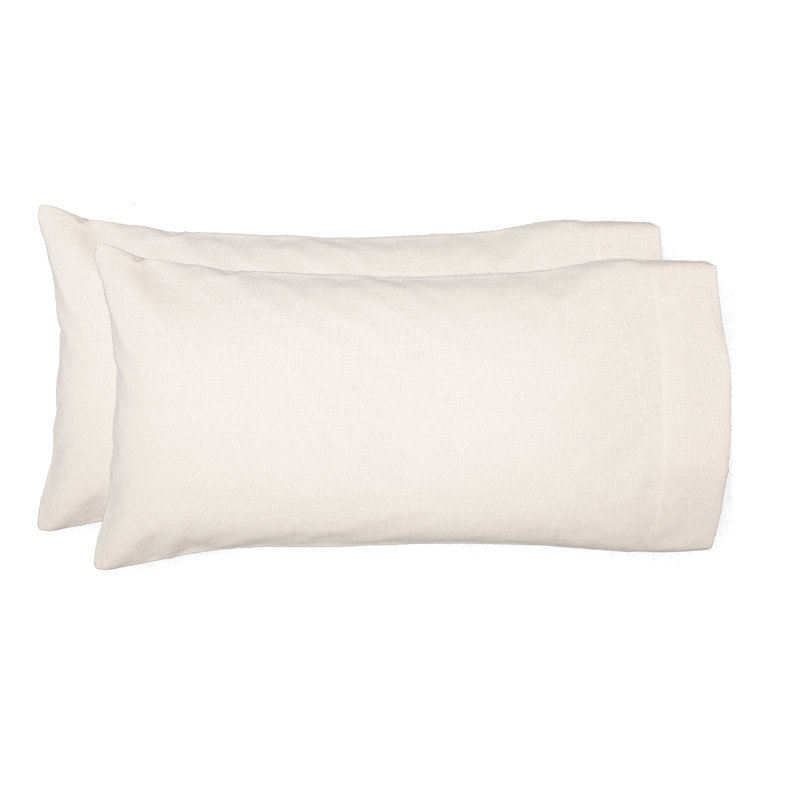  Taie d'oreiller 100% coton Burlap, Roi, Blanc antique