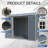 8x4 Resin Outdoor Storage Shed with Floor and 2 Windows Grey