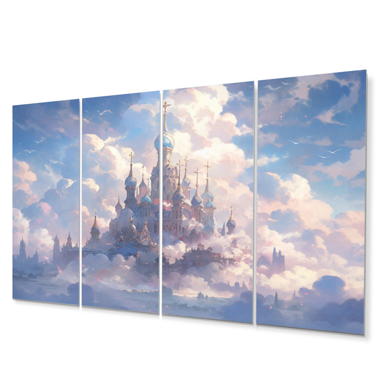 Traditional Buildings & Architecture Wall Decor on Metal
