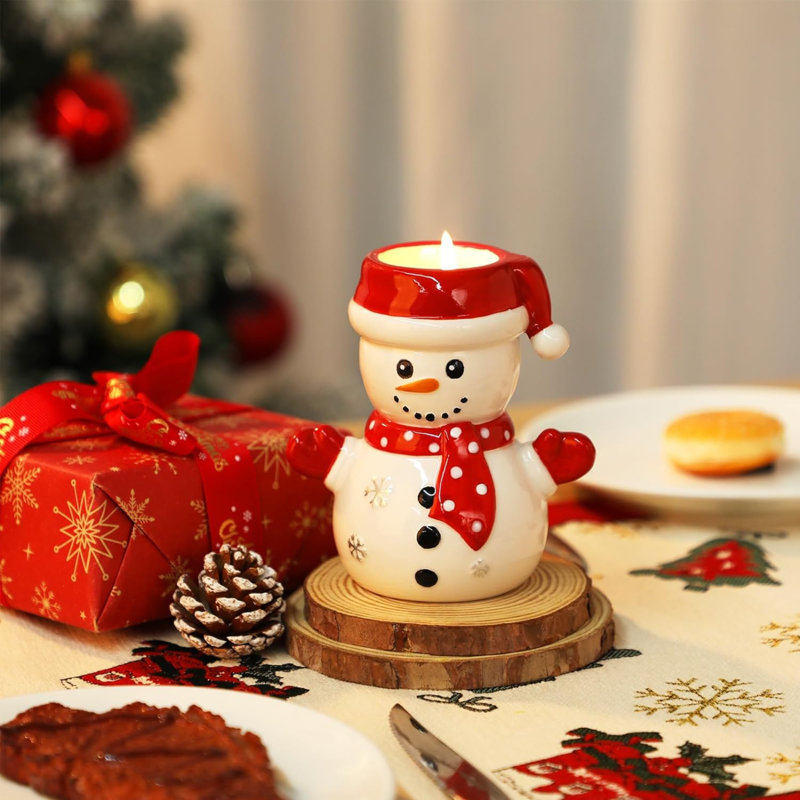 Designer Candle with Ceramic Holder