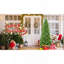 Arbre de Noël mince de 4 pi - 424 pointes, branches en PE + PVC, conception à charnières pour une installation facile, support en métal stable - idéal pour les coins et les petits espaces-1505056313