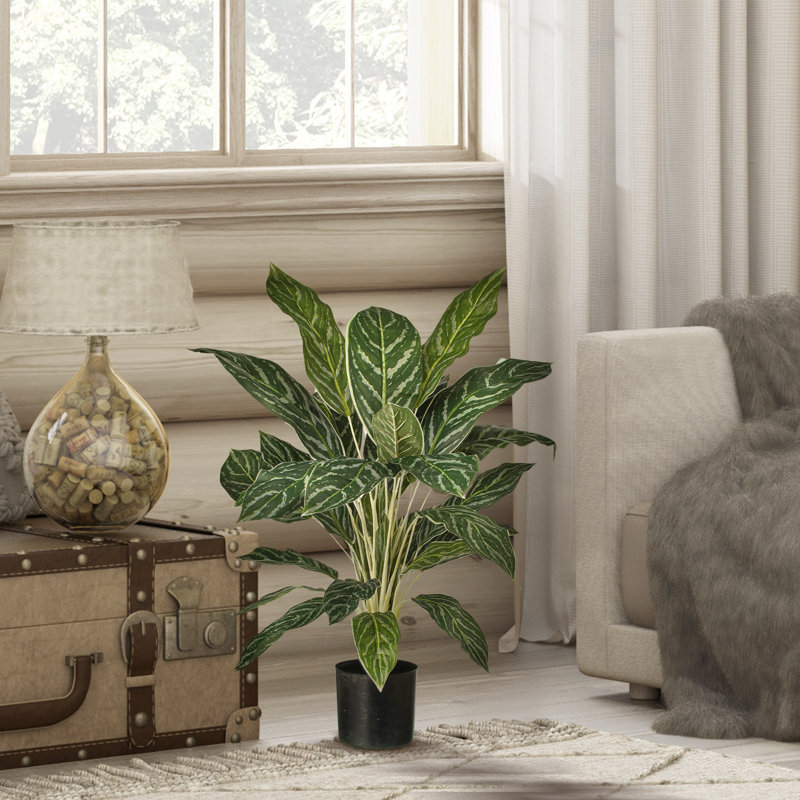 Plante artificielle 27 "en pot Aglaonema