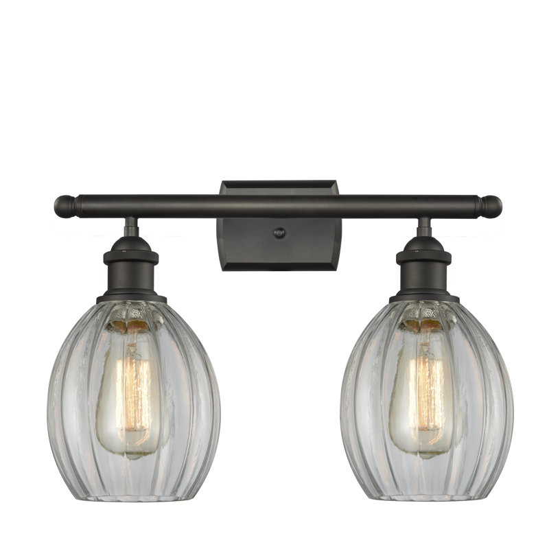 Éclairage pour salle de bain à intensité variable 2 lumières Bolduc, Bronze huilé