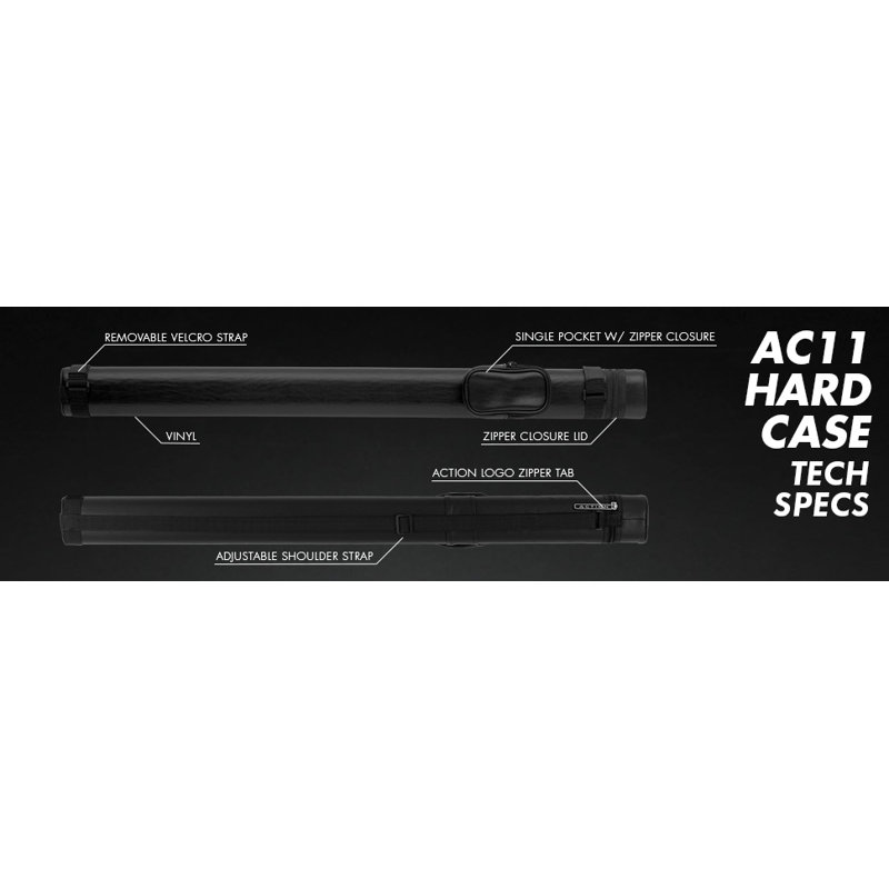1/1 Hard Pool Cue Case, Black