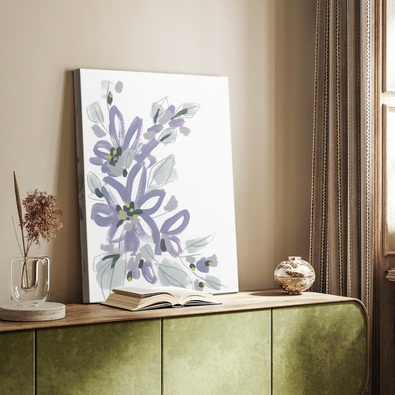 Periwinkle Patch I - galerie sur mesure, H 18 po x l 12 po