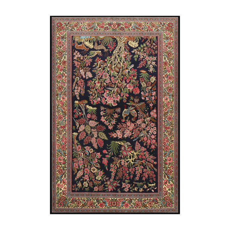 Cevera Floral Indoor Rug, Rectangle 4' x 6'