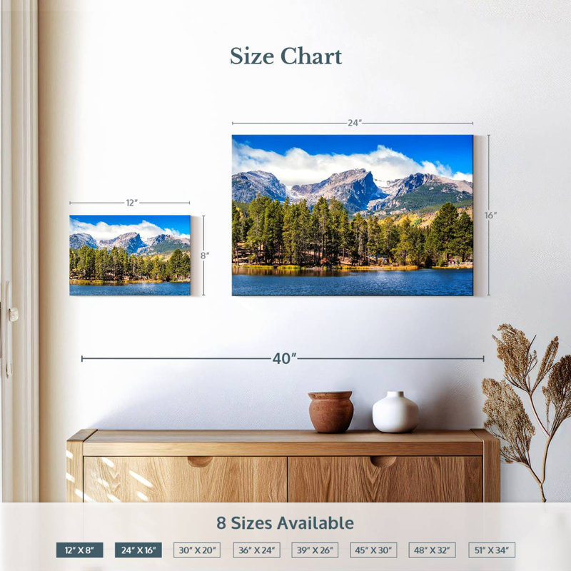 Alvord Rocky Mountain, Colorado, H 16 po x l 24 po