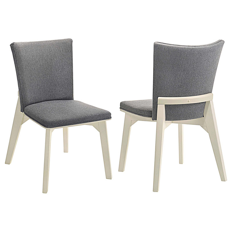 Chaise d'appoint rembourrée, ensemble de 2