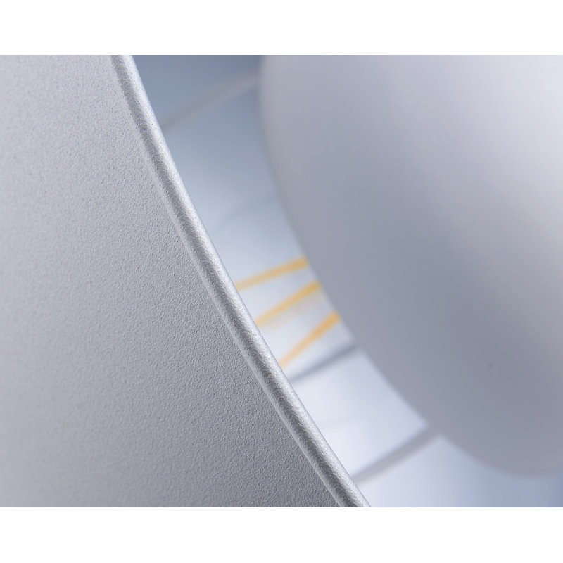 Lampe de bureau 11,6 po Brockington, Blanc / argent
