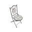 Bistro Set COLLIO Metal Black