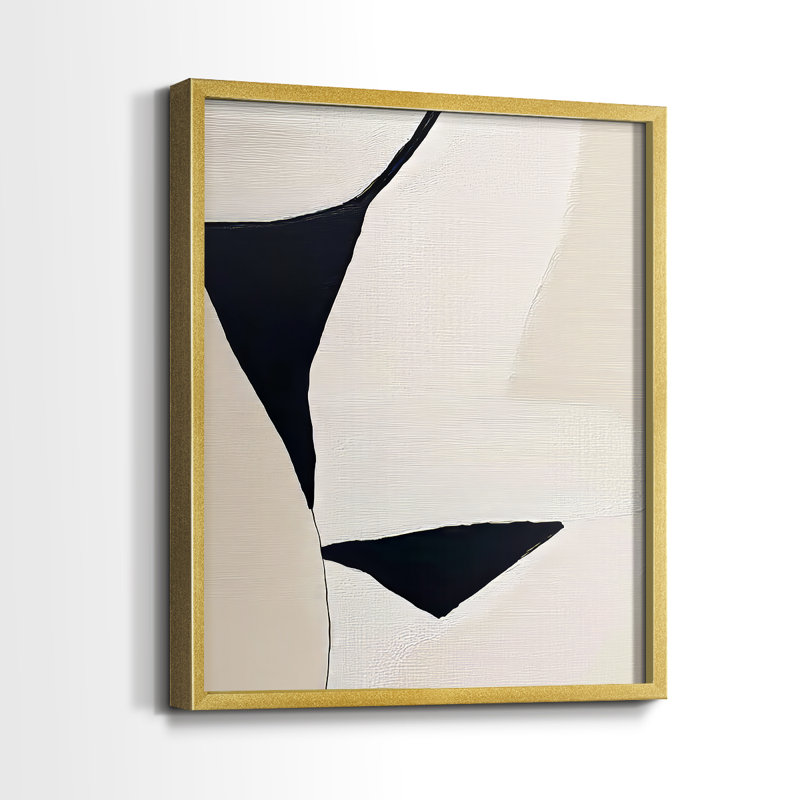 "ABSTRACT Series DC XXXII" par J Paul, Doré, H 21 po x l 17 po
