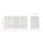 Cambridge 60'' W Double Bathroom Vanity Base-883527189-868186210