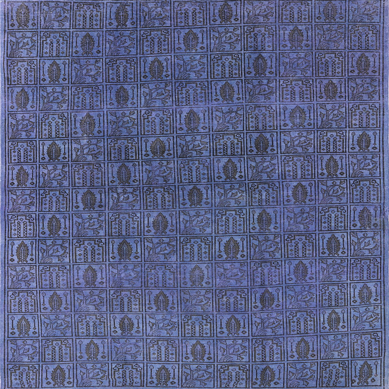 Abstract Indoor Rug, Square 8'