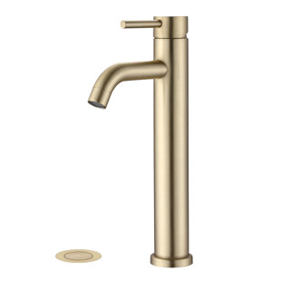 Single-Hole Single-handle Bathroom Faucet with Drain Assembly