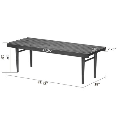 Banc en bois massif Chyra