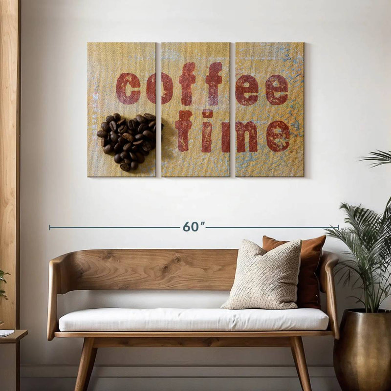 Tergel Coffee Time Typography, 28" H x 45" W
