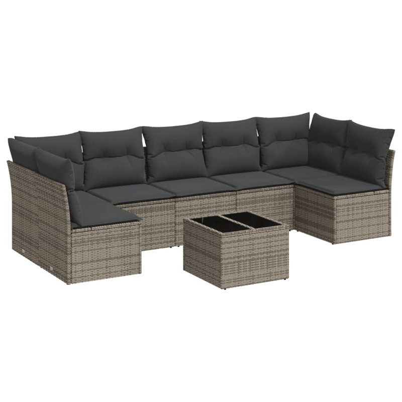 Ensemble de canapé de jardin Vidaxl PE